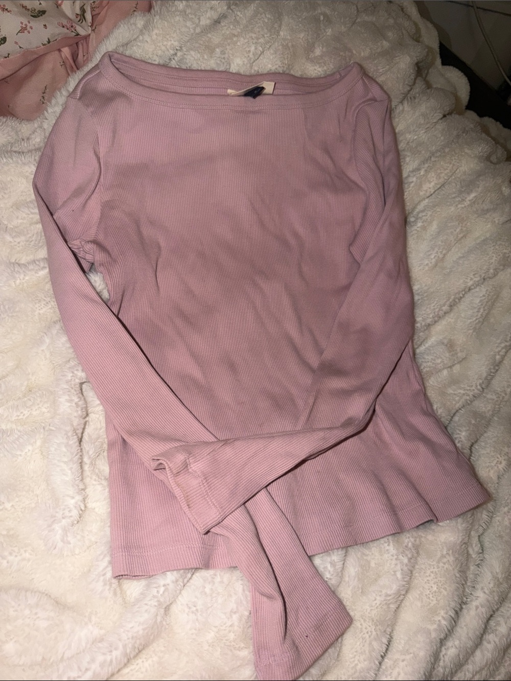 Universal Thread Light Pink Ribbed Long-Sleeve Skirt